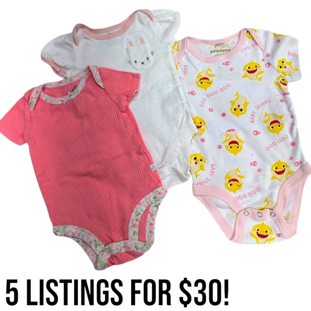 Baby girl bodysuit bundle